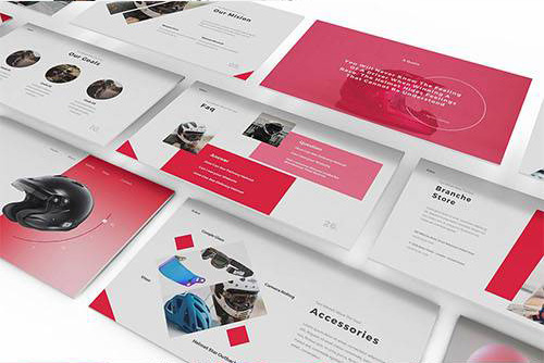 قالب پاورپوینت حرفه ای تم بیزینس و تجارت Dagger Business Powerpoint Template قالب پاورپوینت فروشگاه کلاه ایمنی Helmet Shop Powerpoint, Keynote and Google Slides Template