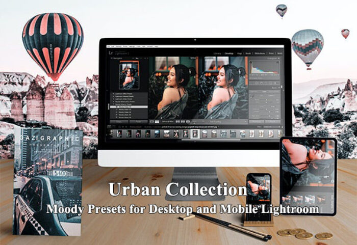 مجموعه پریست لایت روم دسکتاپ و موبایل Urban Collection Moody Presets Lightroom
