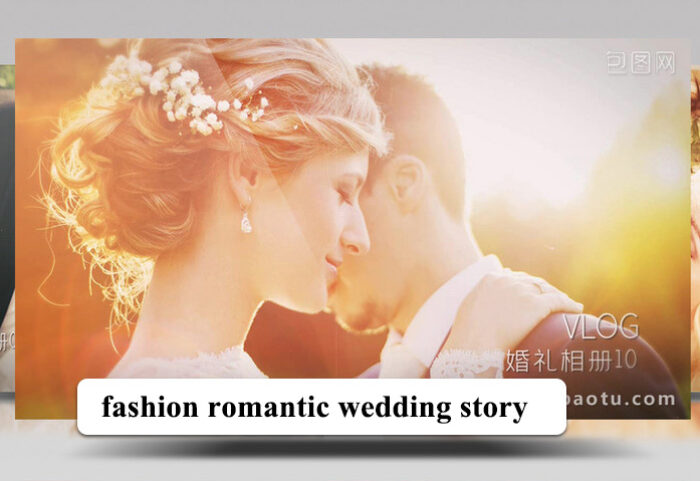 پروژه افترافکت عروسی با موزیک قصه عاشقانه fashion romantic wedding story