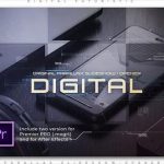پروژه پریمیر اسلایدشو با موزیک تم دیجیتالی مدرن Digital Futuristic Parallax Slideshow