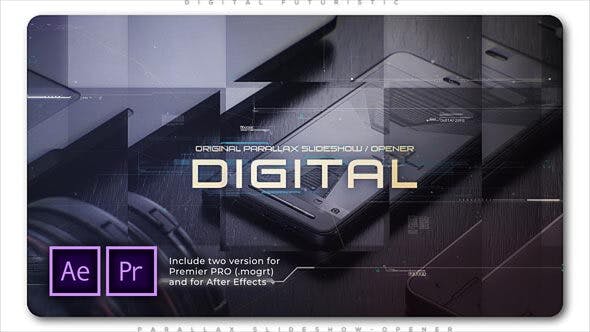 پروژه پریمیر اسلایدشو با موزیک تم دیجیتالی مدرن Digital Futuristic Parallax Slideshow پروژه پریمیر اسلایدشو با موزیک تم دیجیتالی مدرن Digital Futuristic Parallax Slideshow