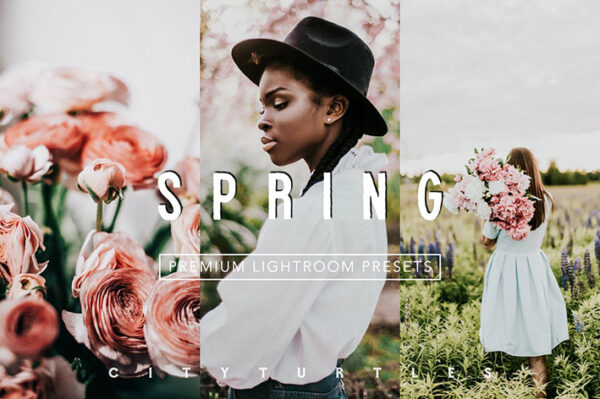 پریست لایت روم دسکتاپ و موبایل بهار پر جنب و جوش Vibrant SPRING Lightroom Presets