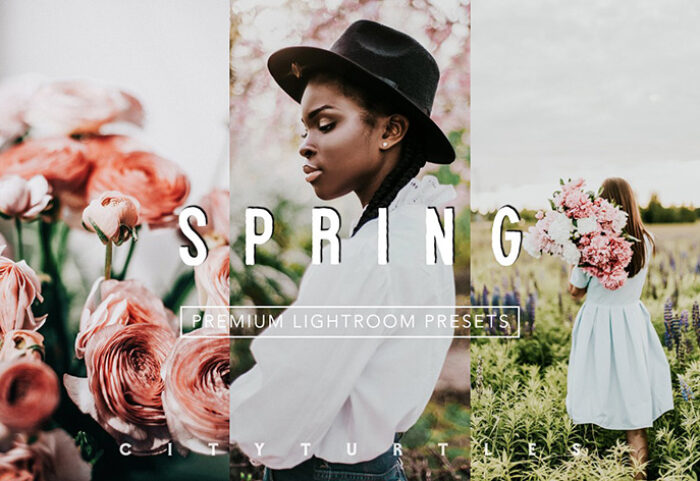 پریست لایت روم دسکتاپ و موبایل بهار پر جنب و جوش Vibrant SPRING Lightroom Presets