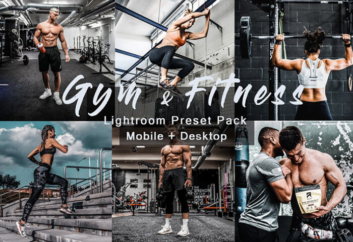 پریست لایت روم دسکتاپ و موبایل ورزشی Gym Fitness Lightroom Presets