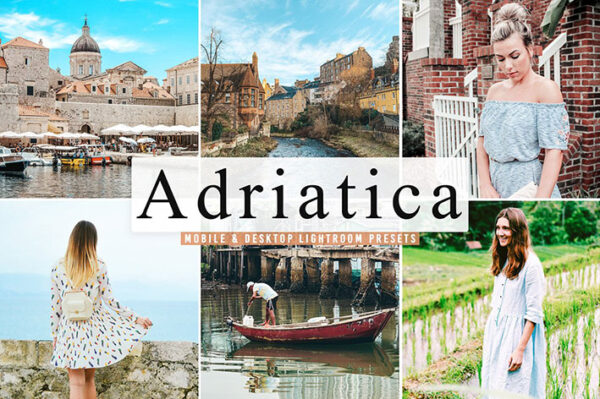 پریست لایت روم و Camera Raw و اکشن تم دریای آدریاتیک Adriatica Mobile Desktop Lightroom Presets