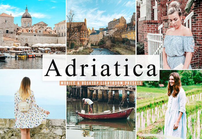 پریست لایت روم و Camera Raw و اکشن تم دریای آدریاتیک Adriatica Mobile Desktop Lightroom Presets