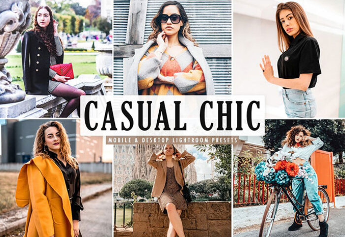 پریست لایت روم و Camera Raw و اکشن تم مد روز Casual Chic Mobile Desktop Lightroom Presets