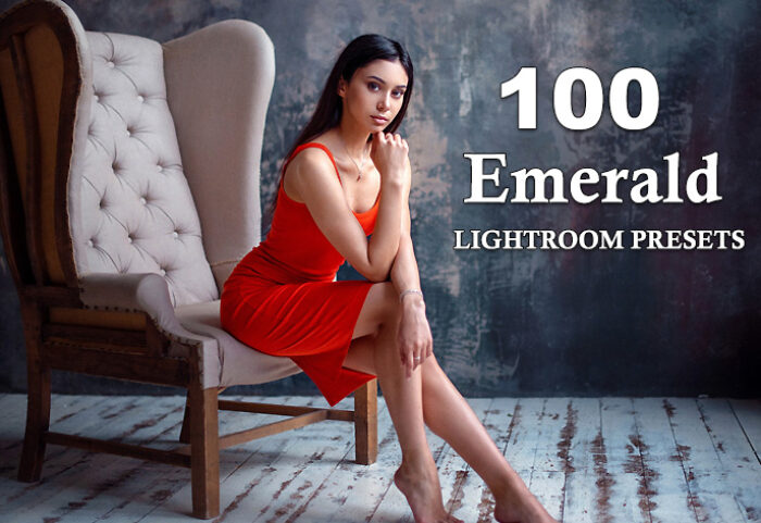 100 پریست لایت روم سینمایی پرتره زمرد سبز Emerald LIGHTROOM PRESETS
