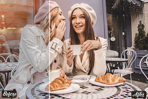 12 پریست لایت روم و پریست کمرا رو تم قهوه Coffee Lightroom Presets