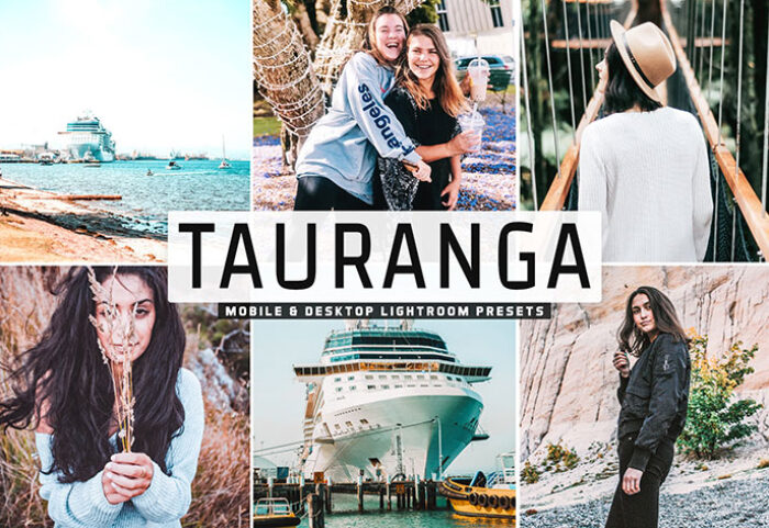 34 پریست لایت روم و Camera Raw و اکشن Tauranga Mobile And Desktop Lightroom Presets