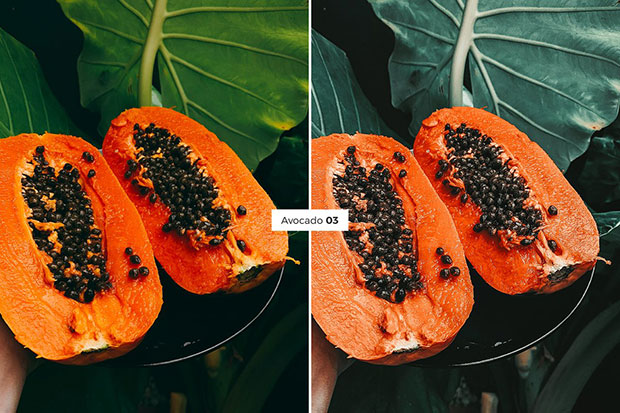 4 پریست لایت روم دسکتاپ و موبایل تم آوکادو Lightroom Presets AVOCADO