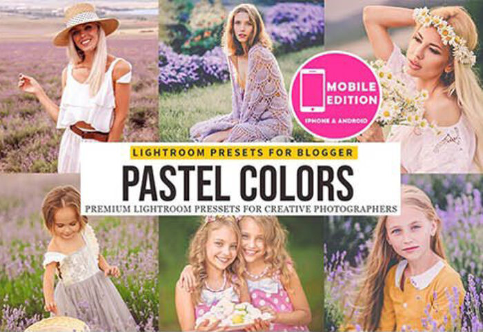 60 پریست لایت روم رنگی سینمایی و عروسی Pastel Lightroom Presets And Mobile Presets