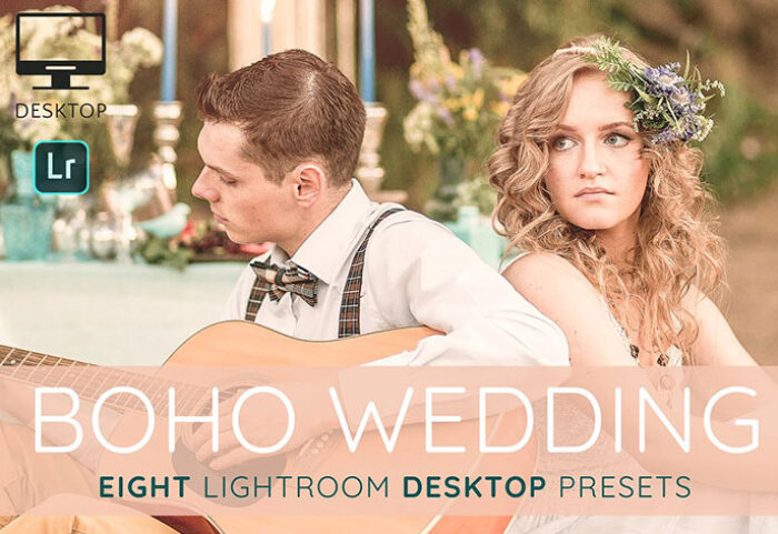8 پریست لایت روم عروسی Boho wedding Lightroom presets