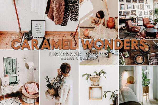 94 پریست لایت روم و پریست کمرا راو Caramel Wonders Presets
