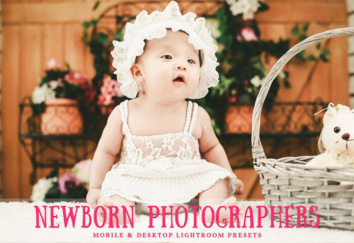 34 پریست لایتروم و CameraRaw نوزاد Newborn Lightroom Presets Pack