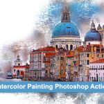 اکشن فتوشاپ تم نقاشی آبرنگ Watercolor Painting Photoshop Action