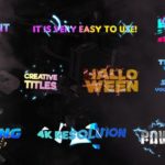 تایتل رنگی آماده افترافکت رزولوشن 4K فوق حرفه ای Creative Colorful Titles After Effects