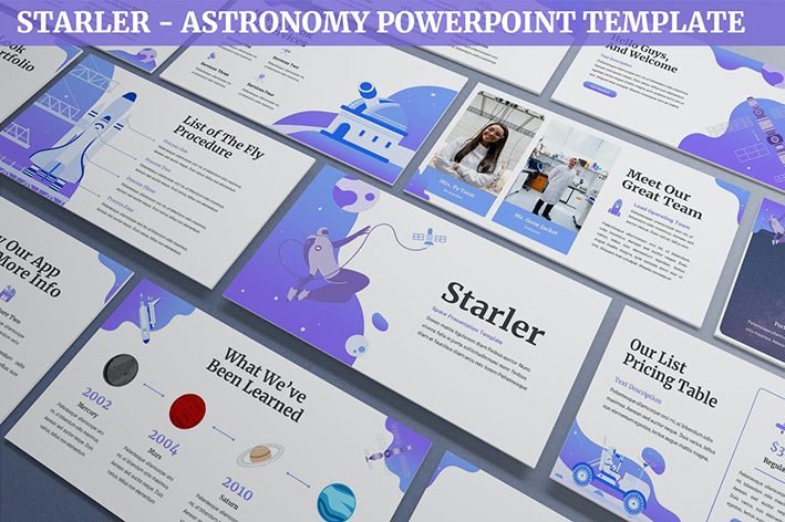تم پاورپوینت قالب ستاره شناسی Starler Astronomy Powerpoint Template تم پاورپوینت قالب ستاره شناسی Starler Astronomy Powerpoint Template