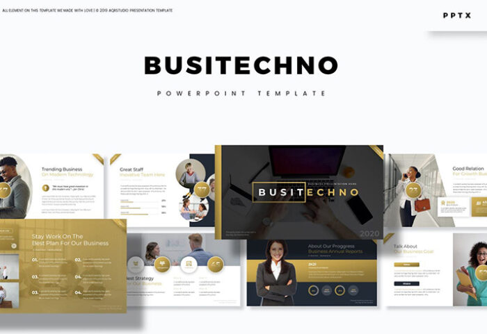 تم پاورپوینت و اسلایدر گوگل Busitechno Powerpoint Keynote and Google Slide Template