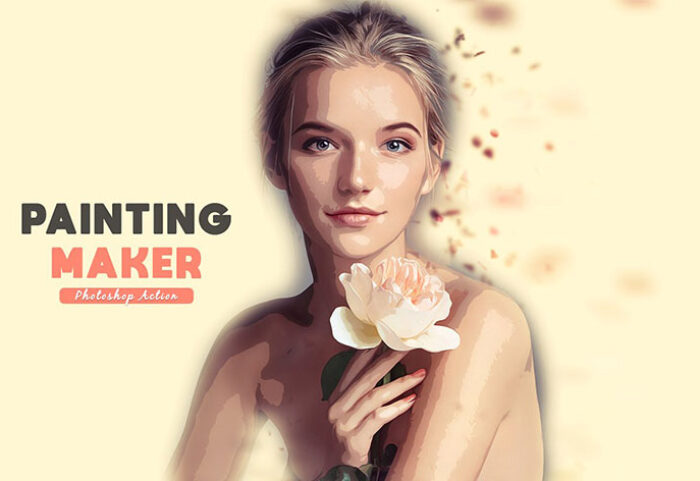 دانلود اکشن فتوشاپ نقاشی Painting Maker Photoshop Action