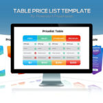 قالب آماده پاورپوینت جدول قیمت Price List Table for Powerpoint Template