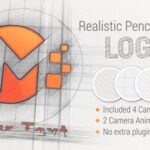 پروژه افتر افکت با موزیک نمایش لوگو طرح سیاه قلم Pencil Sketch Logo