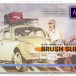 پروژه پریمیر اسلایدشو با موزیک افکت برس رنگ Paint Brush Slides Opener