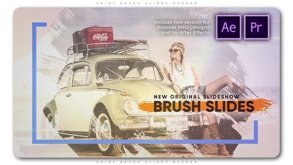 پروژه پریمیر اسلایدشو با موزیک افکت برس رنگ Paint Brush Slides Opener پروژه پریمیر اسلایدشو با موزیک افکت برس رنگ Paint Brush Slides Opener