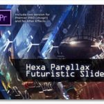 پروژه پریمیر اسلایدشو با موزیک افکت پارالاکس هشت ضلعی Hexa Parallax Futuristic Slideshow
