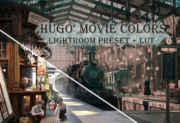 پریست لایت روم و لات رنگی سینمایی Hugo Movie colors preset LUT