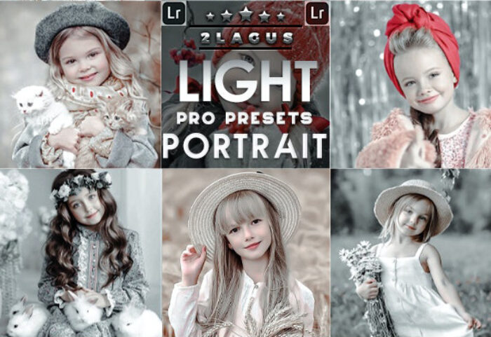 پریست لایت روم و کمرا راو پرتره کودک Light Portrait Presets Mobile and Desktop Lightroom