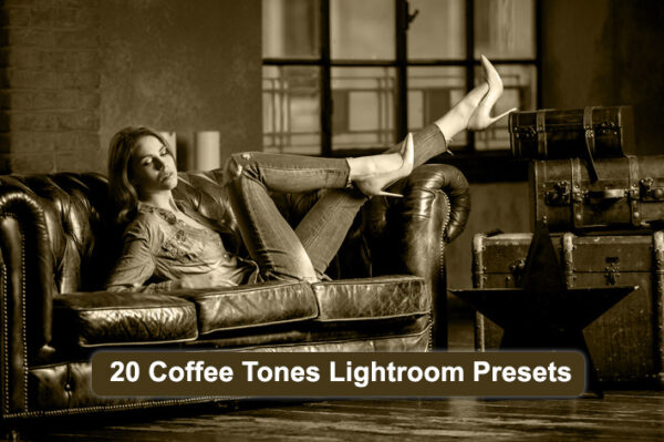 پریست لایتروم عکاسی تم رنگ قهوه Coffee Tones Lightroom Presets Graphic