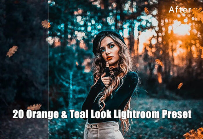 20 پریست لایت روم تم مایل به نارنجی Orange & Teal Look Lightroom Preset