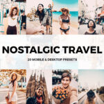 20 پریست لایت روم دسکتاپ و موبایل و لات رنگی Nostalgic Travel Lightroom Presets and LUTs