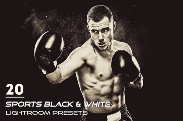 20 پریست لایت روم ورزشی تک رنگ Sports Black And White Presets