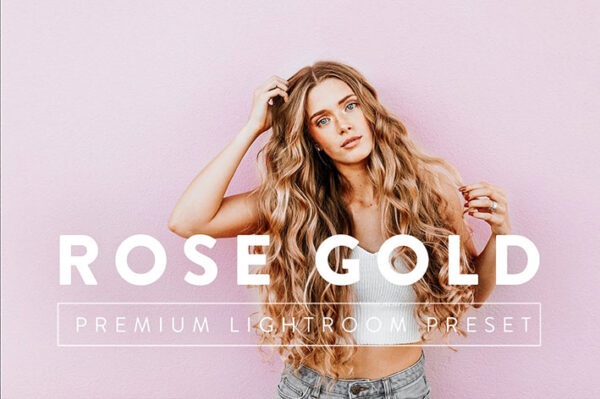 3 پریست لایت روم دسکتاپ و موبایل تم رز طلایی ROSE GOLD Premium Lightroom Preset