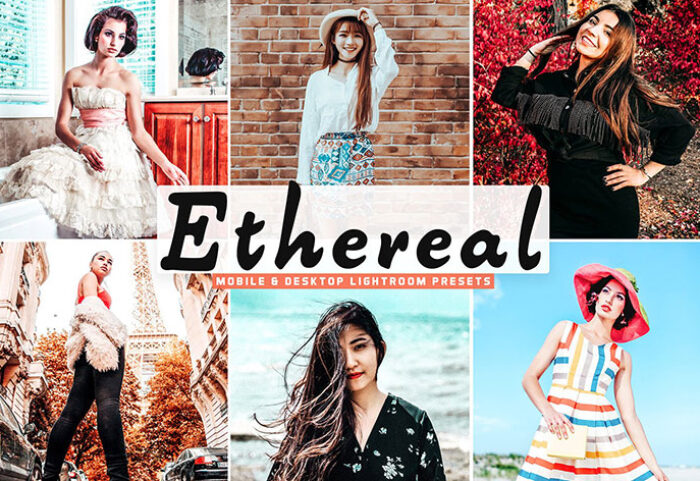 34 پریست لایت روم و Camera Raw تم آسمانی Ethereal Pro Lightroom Presets