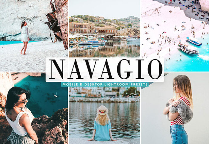 34 پریست لایت روم و پریست کمرا راو Navagio Mobile And esktop Lightroom Presets