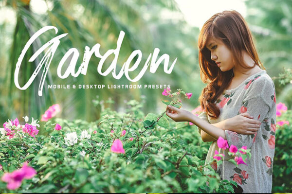 34 پریست لایت روم و پریست کمرا راو تم باغ Garden Lightroom Presets