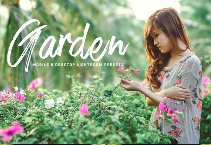 34 پریست لایت روم و پریست کمرا راو تم باغ Garden Lightroom Presets
