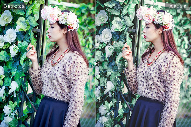 34 پریست لایت روم و پریست کمرا راو تم باغ Garden Lightroom Presets