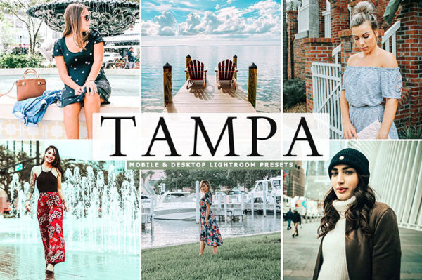 34 پریست لایت روم و پریست کمرا راو تمپا فلوریدا Tampa Mobile & Desktop Lightroom Presets