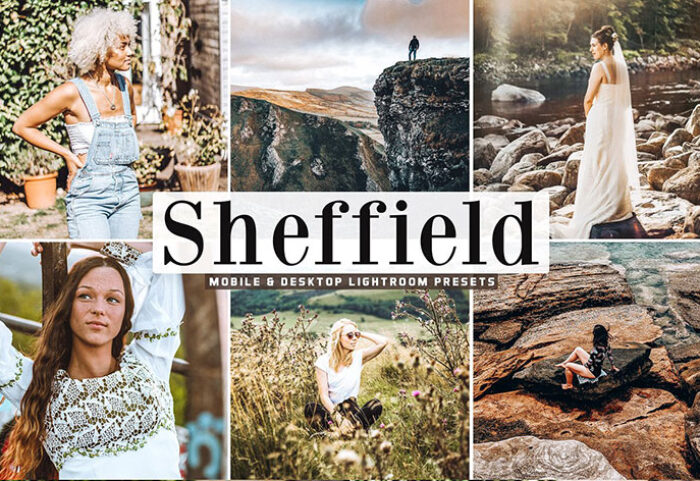 34 پریست لایتروم و CameraRaw تم شفیلد انگلیس Sheffield Pro Lightroom Presets