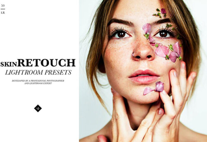 50 پریست لایت روم رتوش پوست صورت Skin Retouch LR Presets