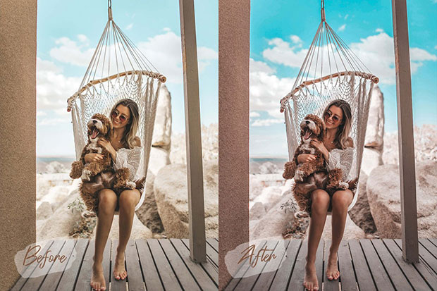 90 پریست لایت روم و پریست کمرا راو و لات رنگی Miami Bright Summer Photo Filters 90 پریست لایت روم و پریست کمرا راو و لات رنگی Miami Bright Summer Photo Filters