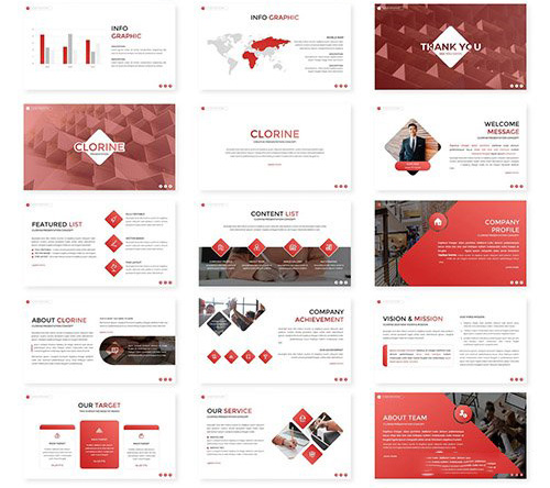 تم پاورپوینت تجارت و اقتصاد Clorine Multipurpose Powerpoint Template تم پاورپوینت تجارت و اقتصاد Clorine Multipurpose Powerpoint Template