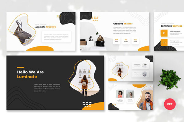 تم پاورپوینت و گوگل اسلایدر Luminate Creative PowerPoint, Keynote, Google Slides Templates