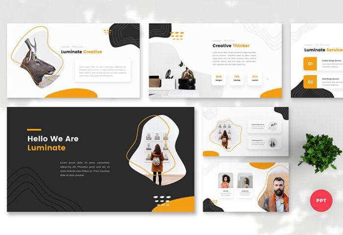 تم پاورپوینت و گوگل اسلایدر Luminate Creative PowerPoint, Keynote, Google Slides Templates
