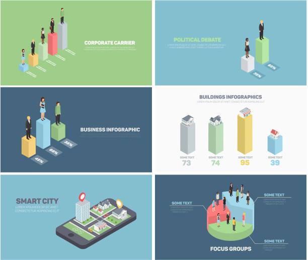 پروژه افتر افکت ابزار اینفوگرافیک Isometric Infographics