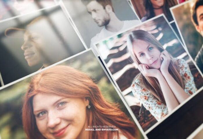 پروژه افتر افکت با موزیک اسلایدشو افکت موزائیک Mosaic Photo Reveal